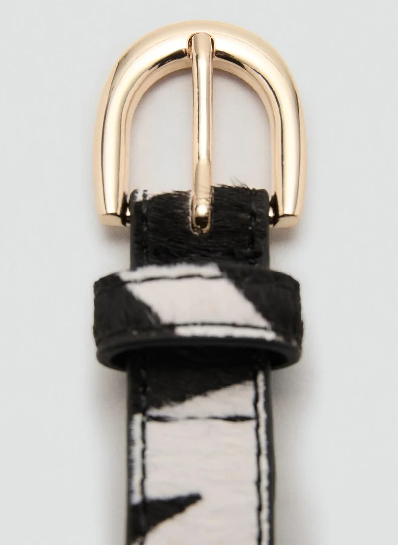 MANGO  Animal print leather belt for Women | Best Price UAE